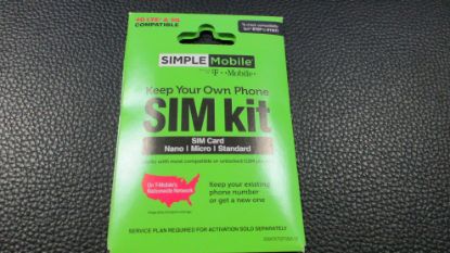 Picture of Simple Mobile SIM Card