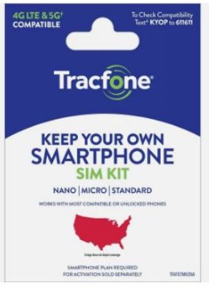 Picture of Tracfone SIM Card